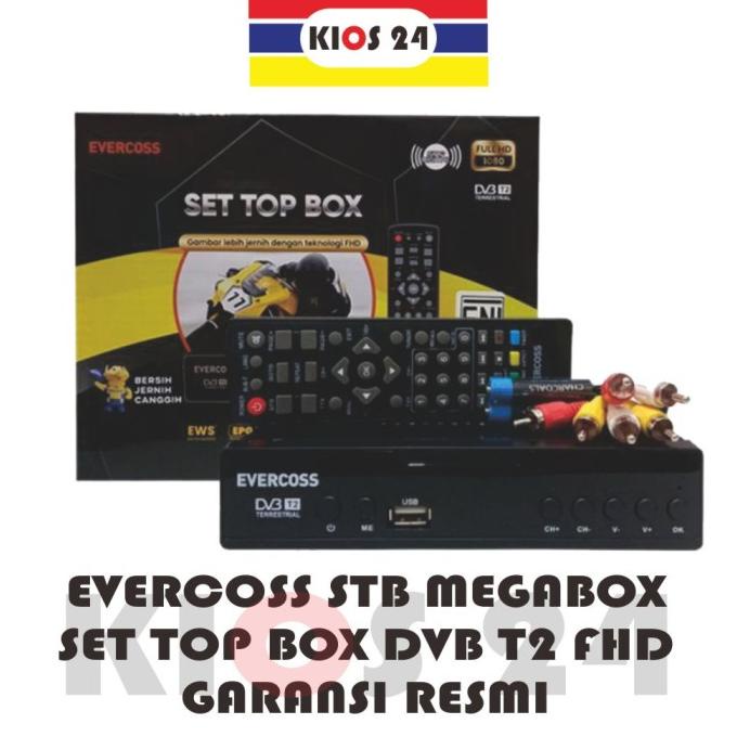 EVERCOSS Megabox STB Set Top Box TV Digital GARANSI RESMI