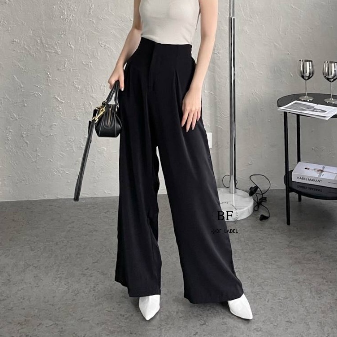 Malary Pants 2150 | Loosepants Wanita | Celana Kulot Wanita | Silky Pants by @bf_label