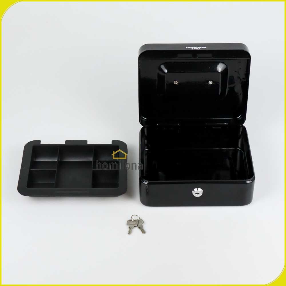 TaffGUARD Kotak Uang Brankas Dokumen Cashbox Key Lock - 200A