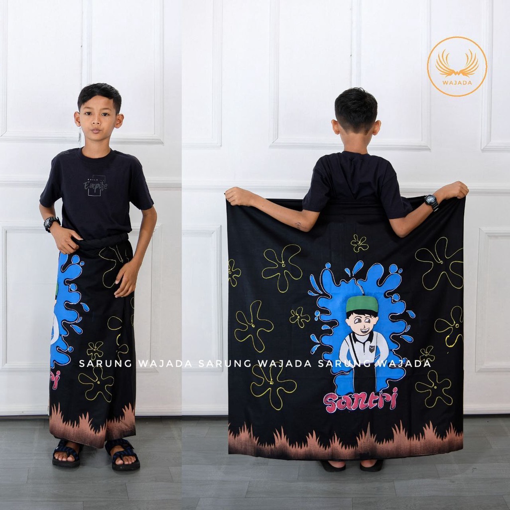 SARUNG ANAK SD SAMPE SMP | SARUNG BATIK LUKIS | LUKIS HANDMADE SARUNG GUZ AZMI