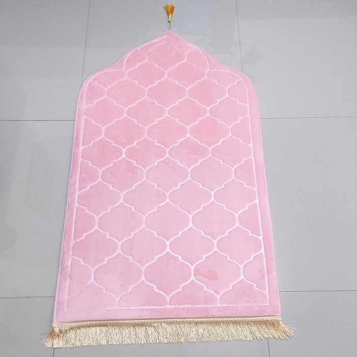 Sajadah Sajadah Turki Tebal ESTETIK Premium - Pink(O9T7) Sajadah Turki Turky Ekclusive Sajadah Turke