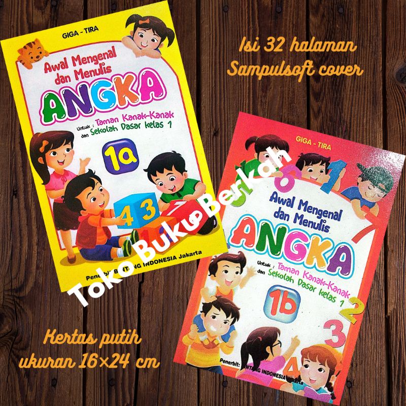 buku awal mengenal angka 1a &amp; 1b