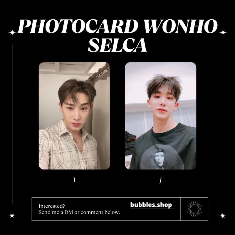 PHOTOCARD UNOFFICIAL WONHO MONSTA X SELCA