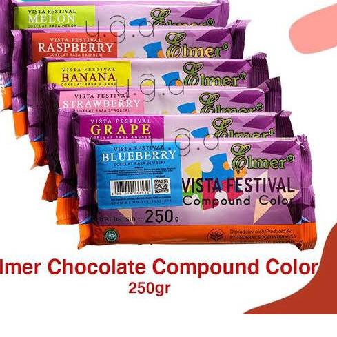 

RKA130 Elmer Chocolate Compound Color 250gr / Cokelat Blok Warna 250gr []