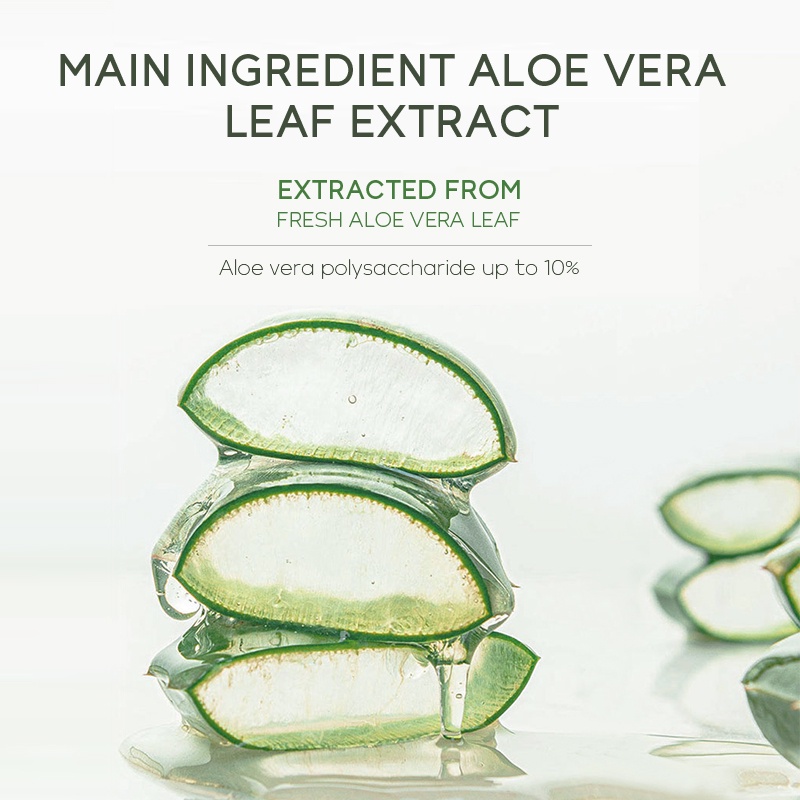 LAIKOU Aloe Vera Eksfoliasi Body Scrub Membersihkan Kulit Mati Menenangkan Jerawat Melembutkan 350g