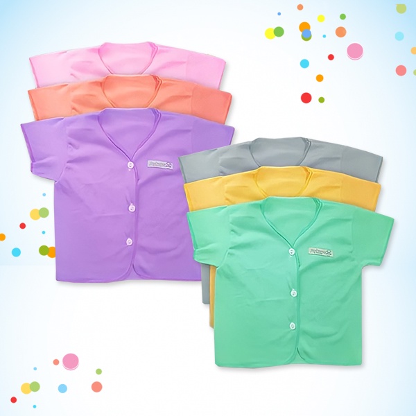 Paket Premium Baju Celana Andreatex Bayi Newborn 18pcs Warna Warni Free Topi Random Warna