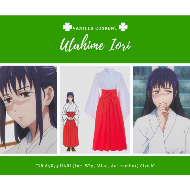 [RENTAL] KOSTUM COSPLAY UTAHIME IORI ANIME JUJUTSU KAISEN