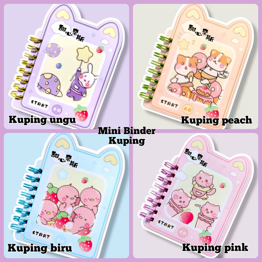 

MINI BINDER BOOK | NOTEBOOK | BINDER NOTEBOOK LUCU | CARTOON DIARY | MINIBOOK | MEMO KECIL | BUKU MEMO LUCU | MEMO-GEMILANGWALLPAPER