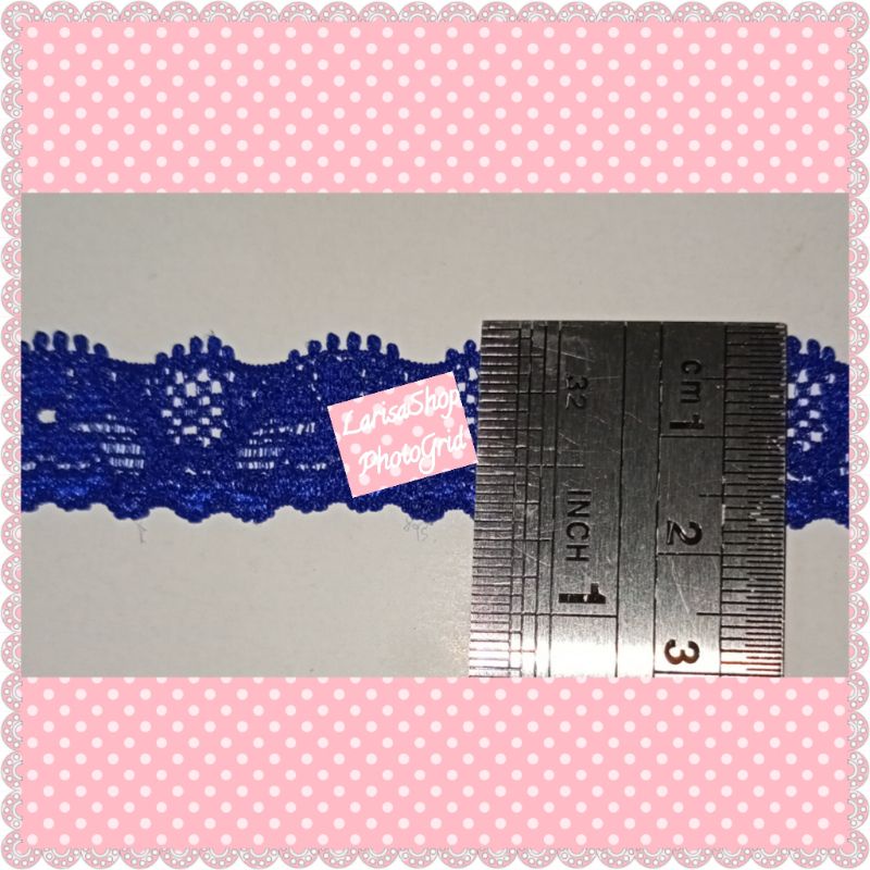 Renda Elastis Ukuran 1.5 Cm Meteran