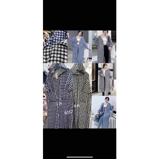 Tunik Kotak-Kotak Tunik Panel/Kotak-Kotak Kecil Kotak-Kotak Besar