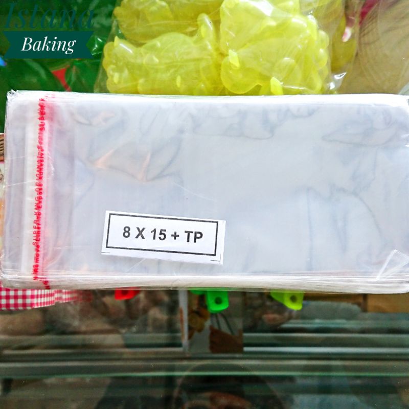 Plastik OPP Seal Lem Ukuran 8x15cm Termurah