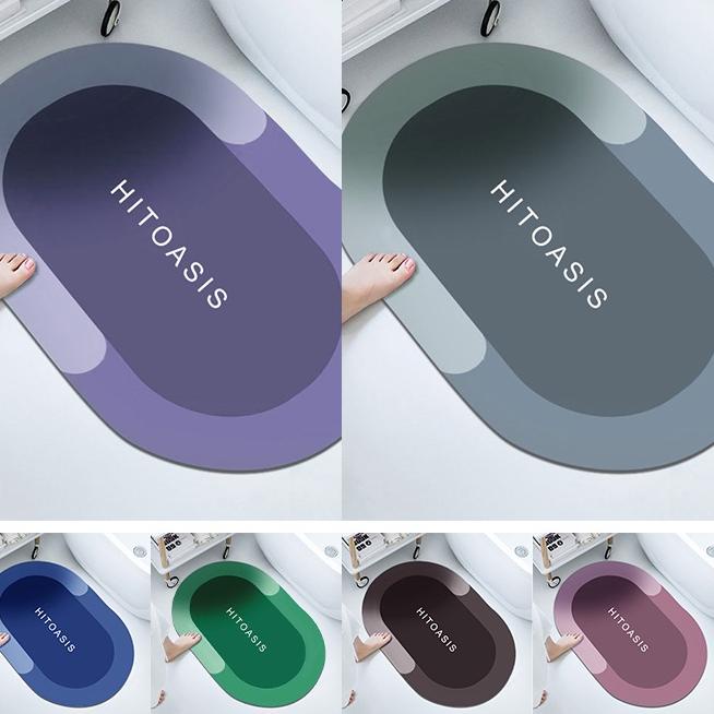 Dijamin Ori>/ Keset Kaki Lantai Anti Slip 40x60cm Bentuk Oval Terbaru Import - DD-2A - Megahome Deco