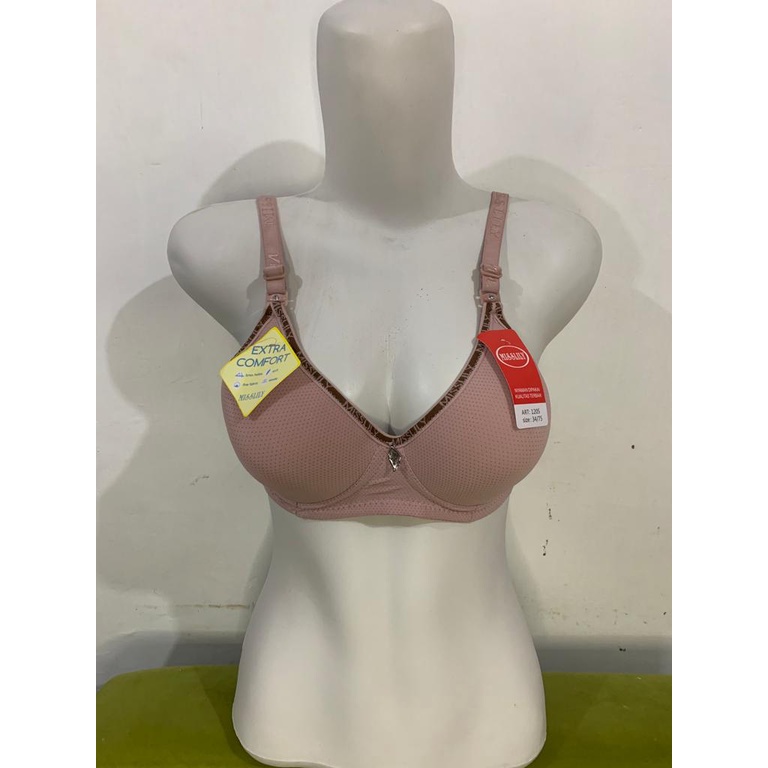 Bra Cup Besar Misslily BH Tanpa Kawat Cup B Kait 3 Motif Fancy