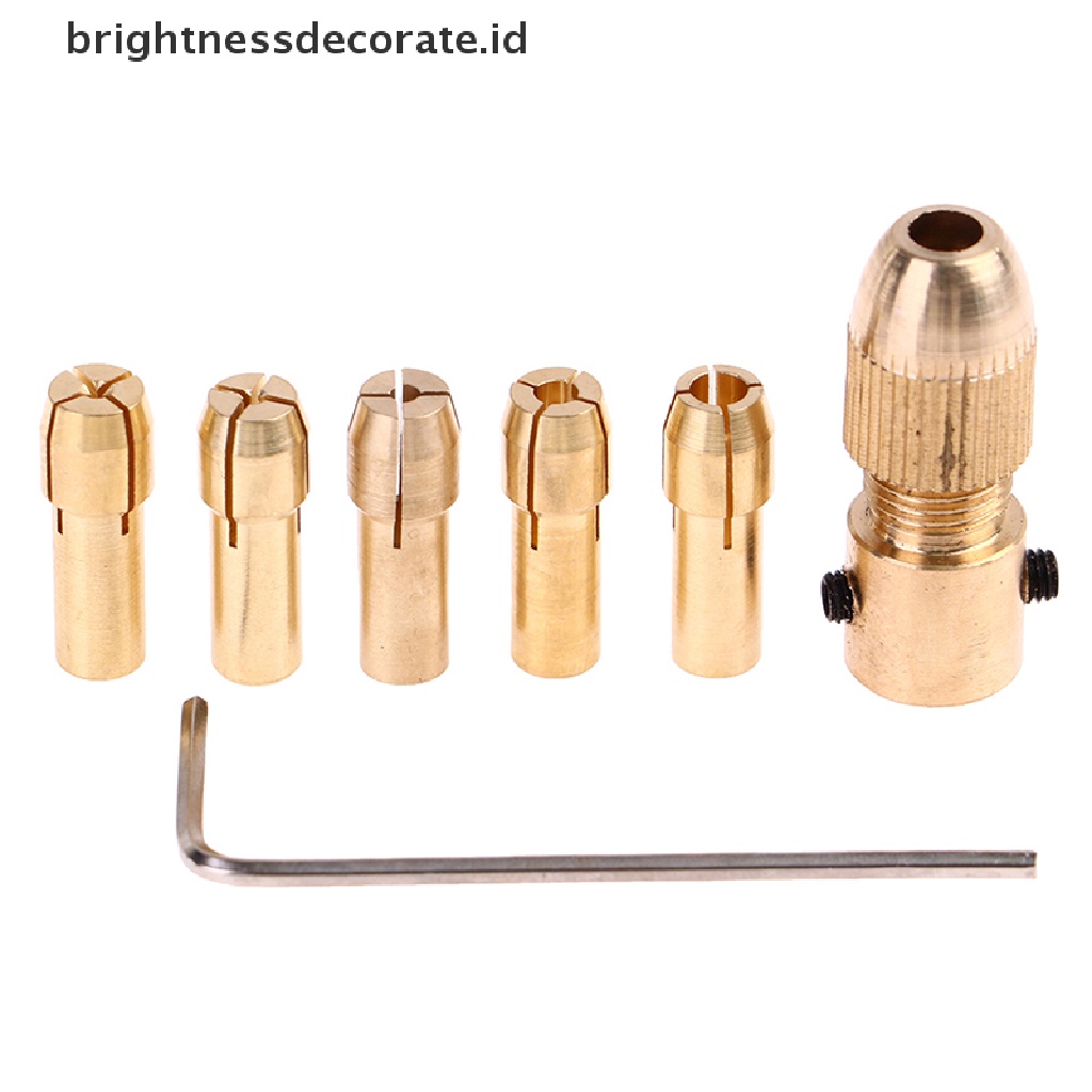 [Birth] Collet Kuningan Untuk Mini Rotary Elektrik Motor Shaft Drill Chuck Bit Alat Bor [ID]