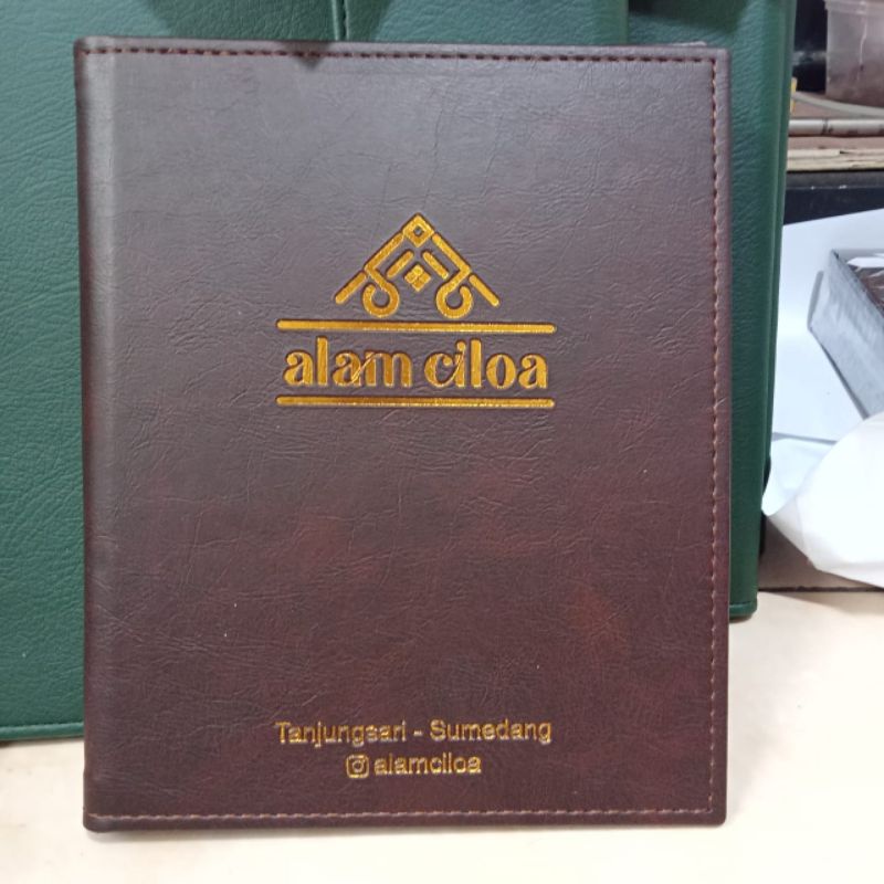 

COVER BUKU MENU ukuran a5 dibaut