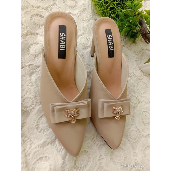 HEELS WANITA/SANDAL BIANCA BY SHABI.SHOES