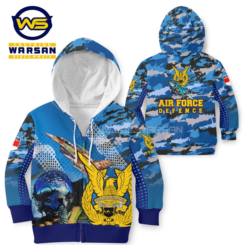 Jaket Tentara Anak / Jaket TNI AU anak / Hoodie Anak Loreng / Jaket Tentara Nasional Indonesia AU