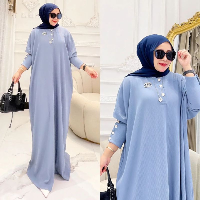 HALWA KAFTAN/DRESS WANITA DEWASA JUMBO TERBARU/GAMIS WANITA UKURAN JUMBO TERBARU/GAMIS WANITA MUSLIM