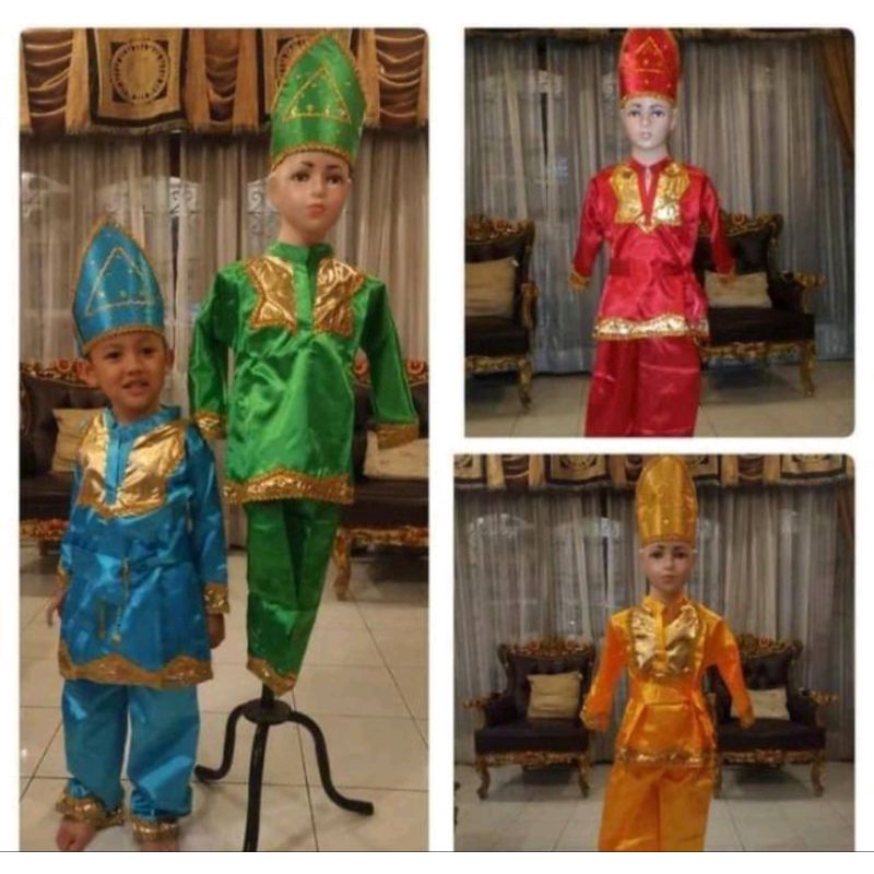 PAKAIAN ADAT PADANG/// BAJU ADAT ANAK TK  & SD ANAK LAKI - LAKI