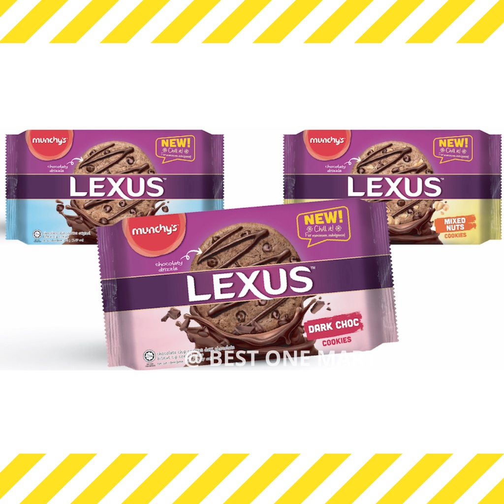 

Biskuit Cookies Chocolaty Drizzle Lexus Munchy's / Lexus Coklat 189gr