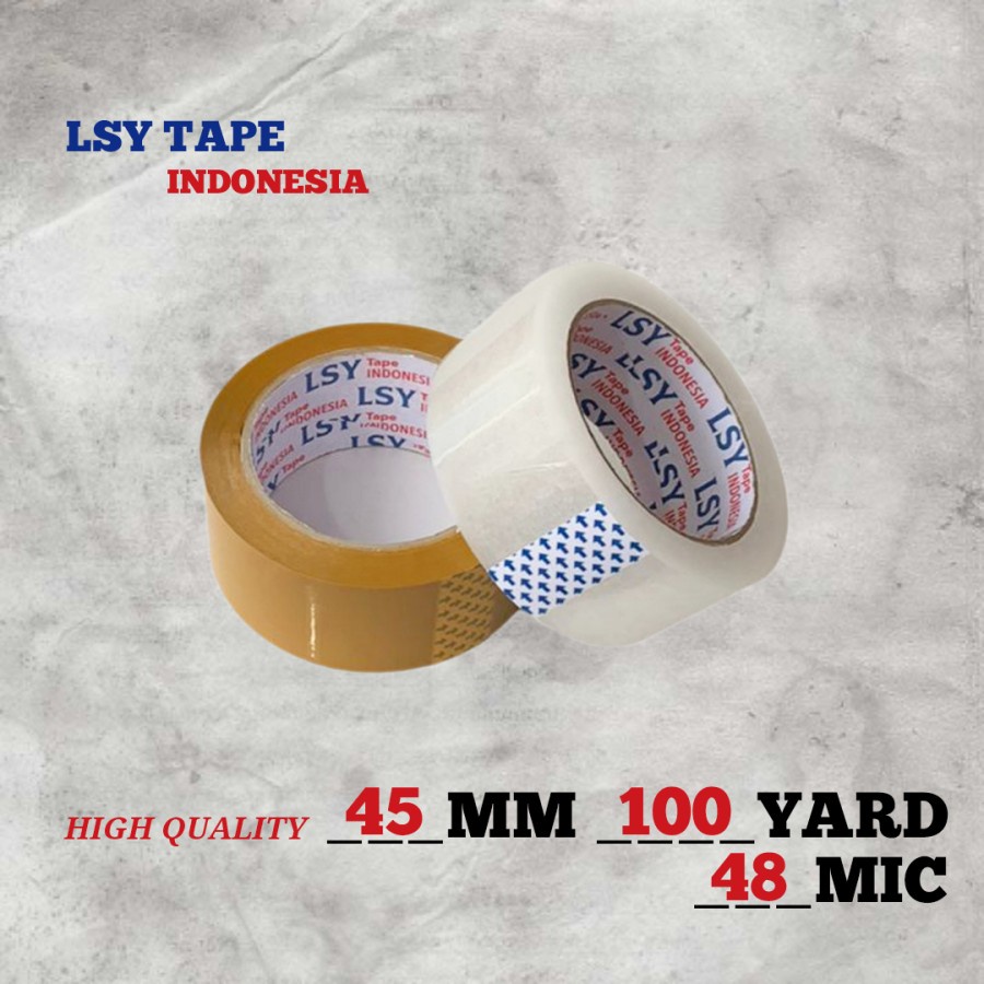 

lakban bening/coklat 45MMX100yard full SUPER LENGKET