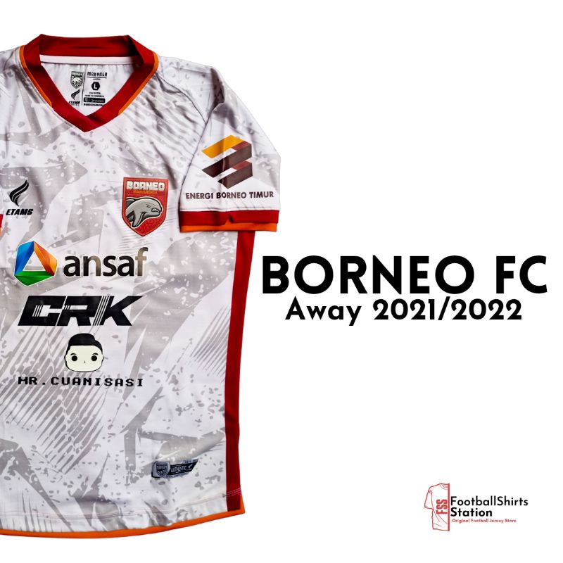 Jersey Borneo FC Away 2021/2022 nameset M. Andika Size L Original Etams
