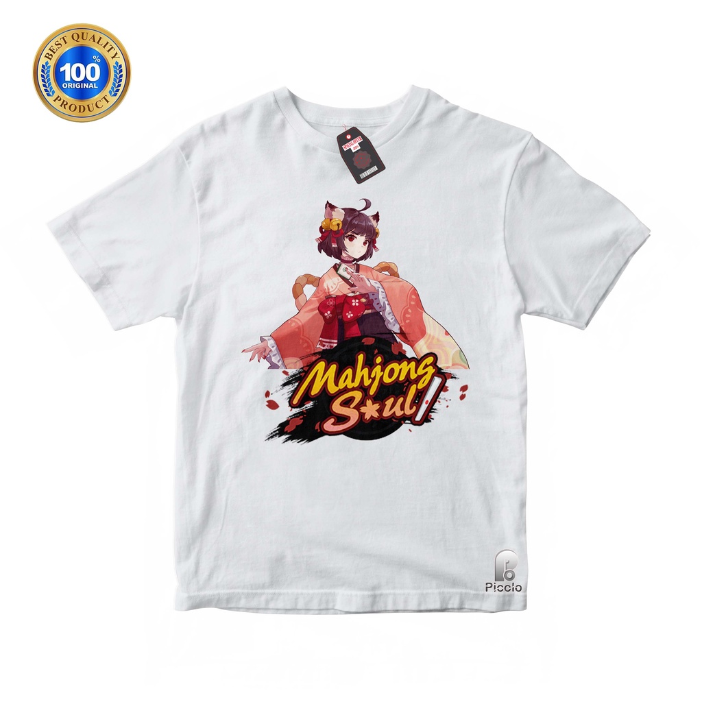 BAJU ANAK KAOS ATASAN ANAK MOTIF KARAKTER MAHJONG SOUL Bahan COTTUN (FREE NAMA)
