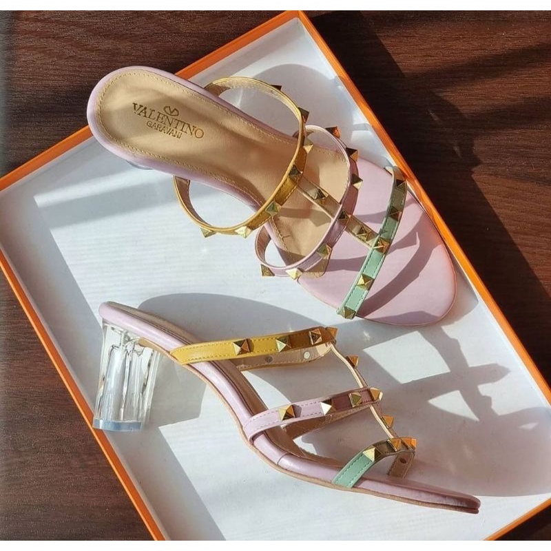 ABBUSHOES Aj 34 sendal hak kaca stut lucia 7cm