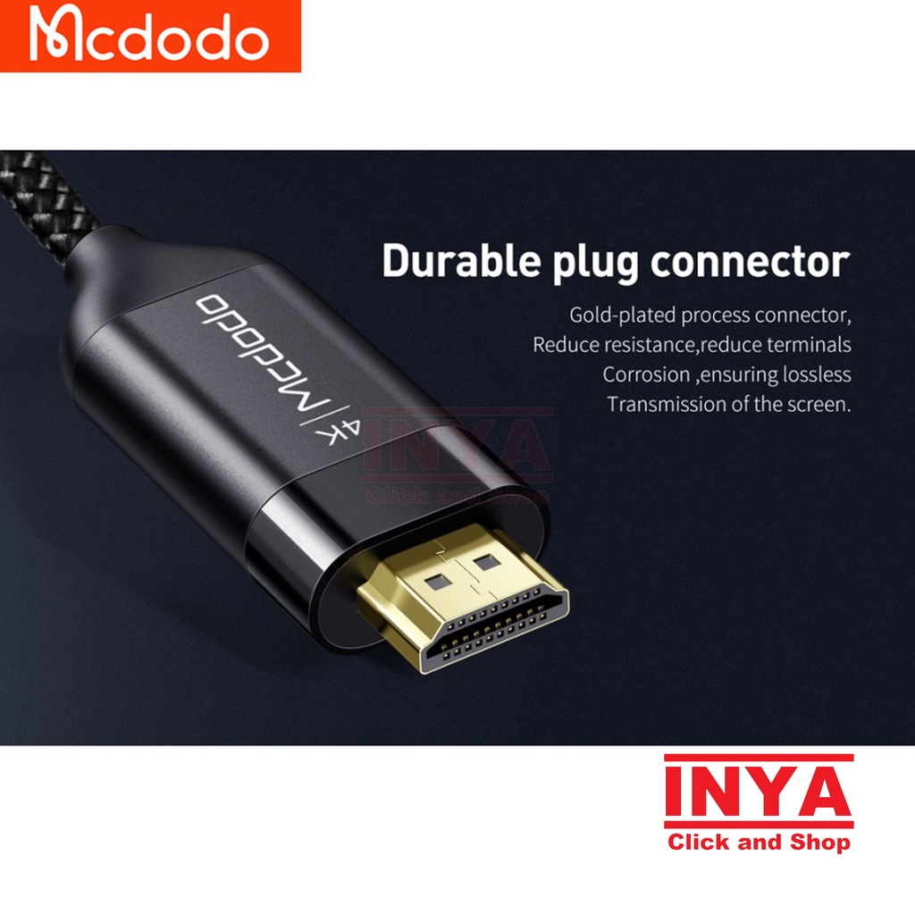 KABEL HDMI 2.0 HD TO HDMI MALE 4K CABLE 3m MCDODO CA-1291 - High Definition Audio Video Interface