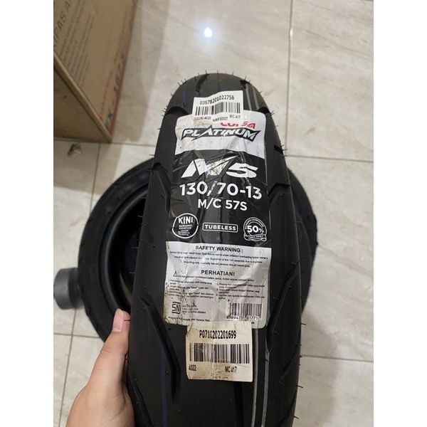 BAN CORSA CORSSA PLATINUM M5 130/70-13 BAN NMAX BELAKANG TUBELESS