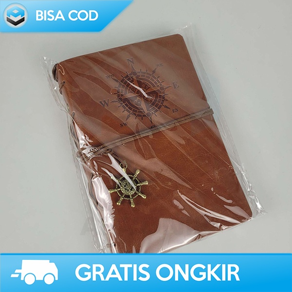 BINDER A5 BUKU CATATAN DESAIN RETRO NOTEBOOK AESTHETIC KULIT 171x105MM