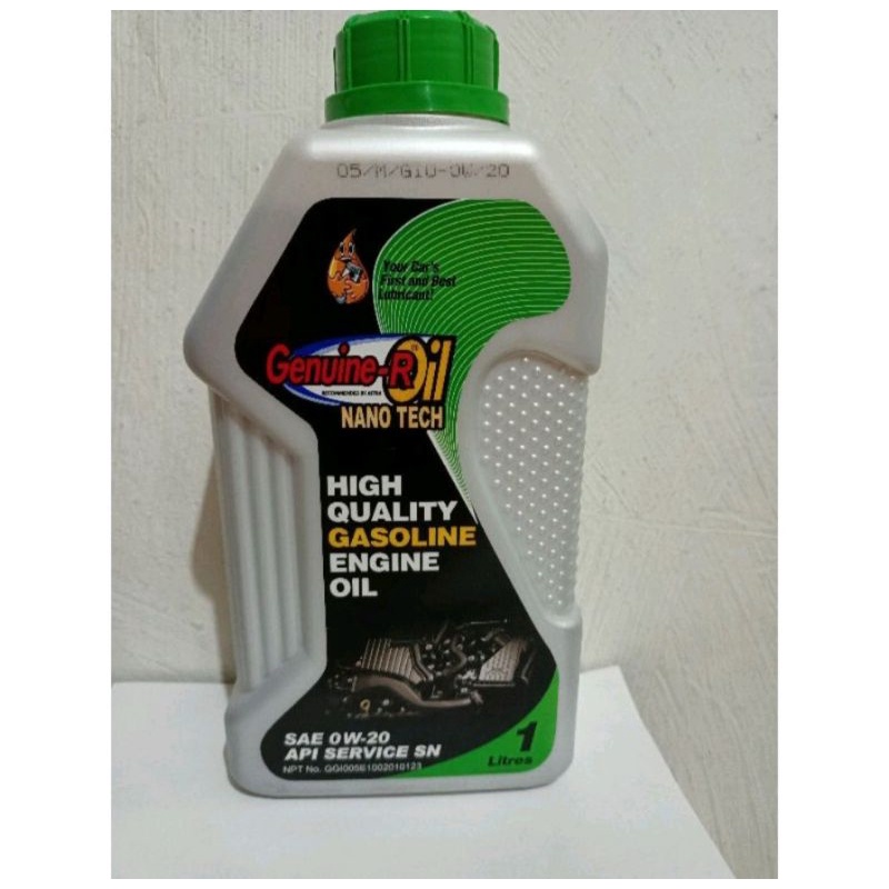 OLIE DAIHATSU AYLA / SIGRA / TERIOS ASTRA GENUINE SAE 0W-20 API SN ORI WITH NANO TECH 1 LITER