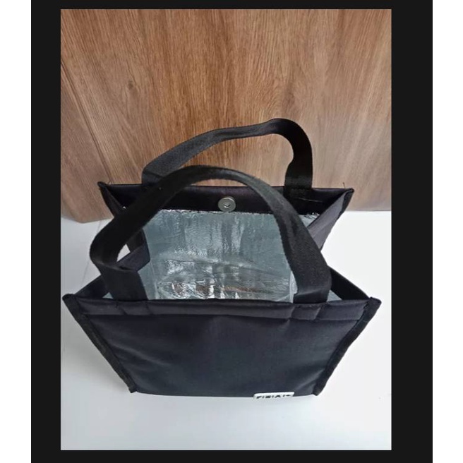 GBR GROSIR Lunch Box Dan Lunch Bag Tas Bekal Kotak Bekal Makan Siang Bahan Jerami Pegangan melengkung + Sendok Dan Sumpit memiliki