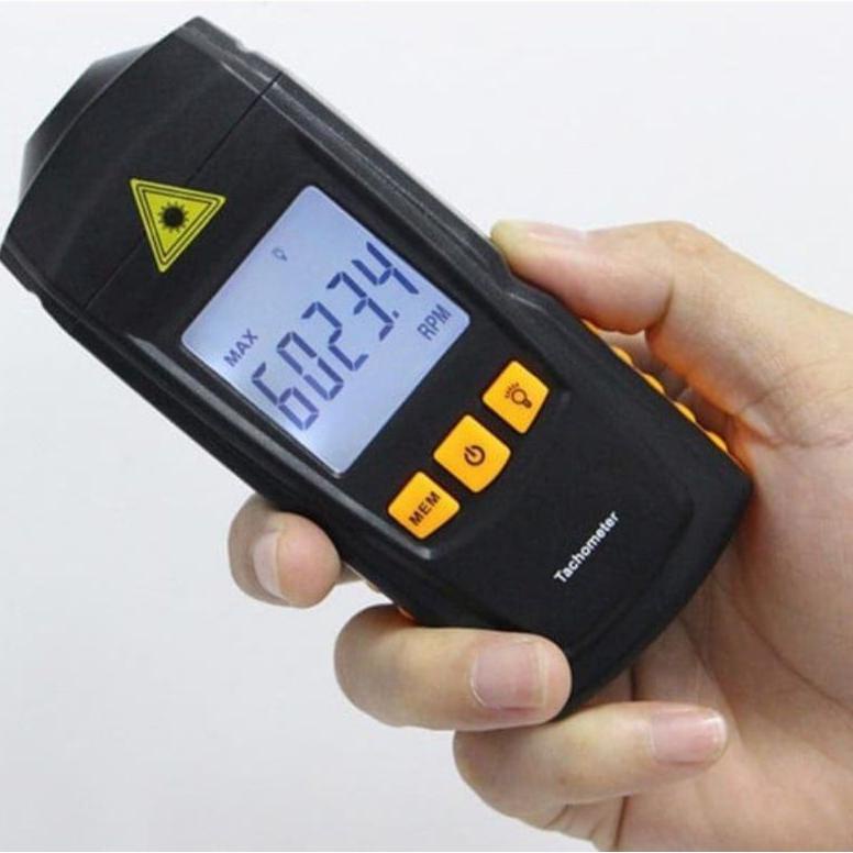 Tachometer pengukur RPM laser digital Tachometer ukur kecepatan putaran