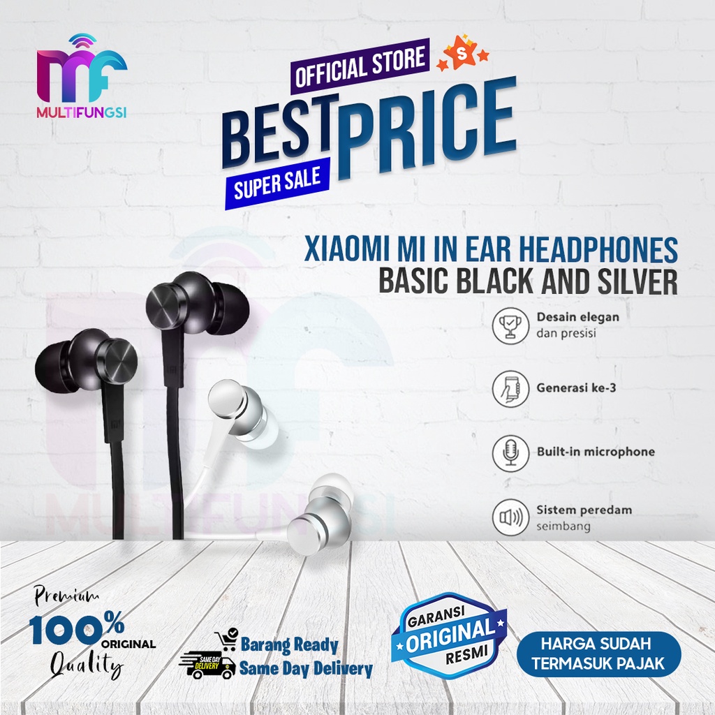 Xiaomi Mi In Ear Headphones Basic Garansi Resmi