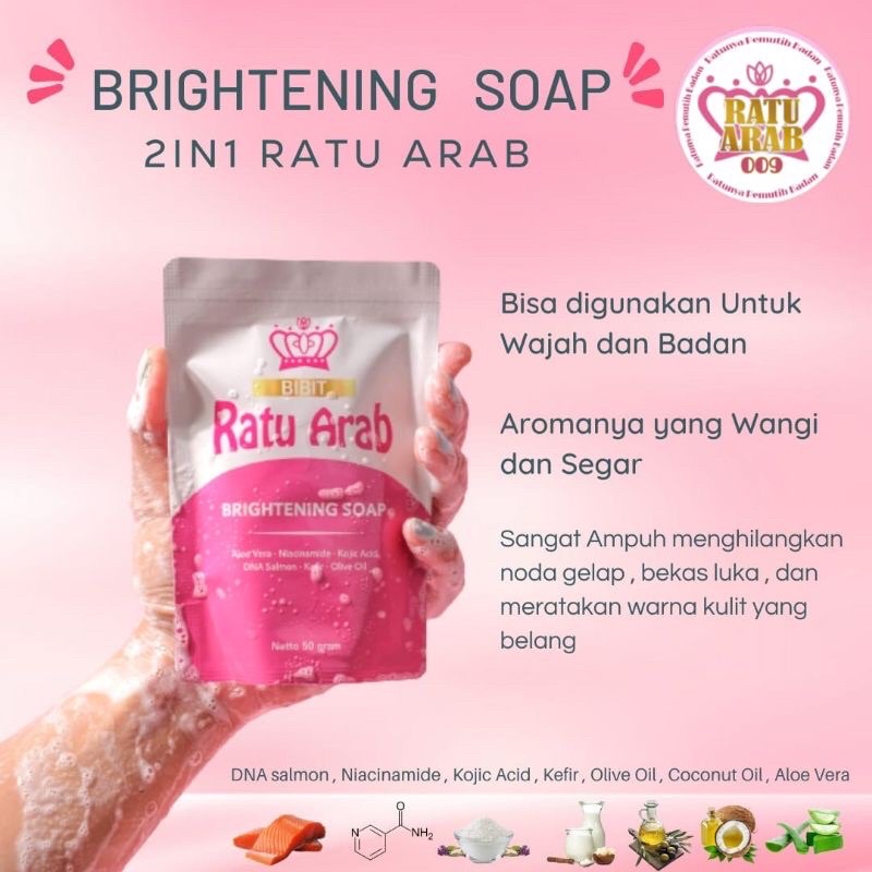 Ratu Arab Brightening Soap BPOM | Sabun Brightening Ratu Arab Original BPOM