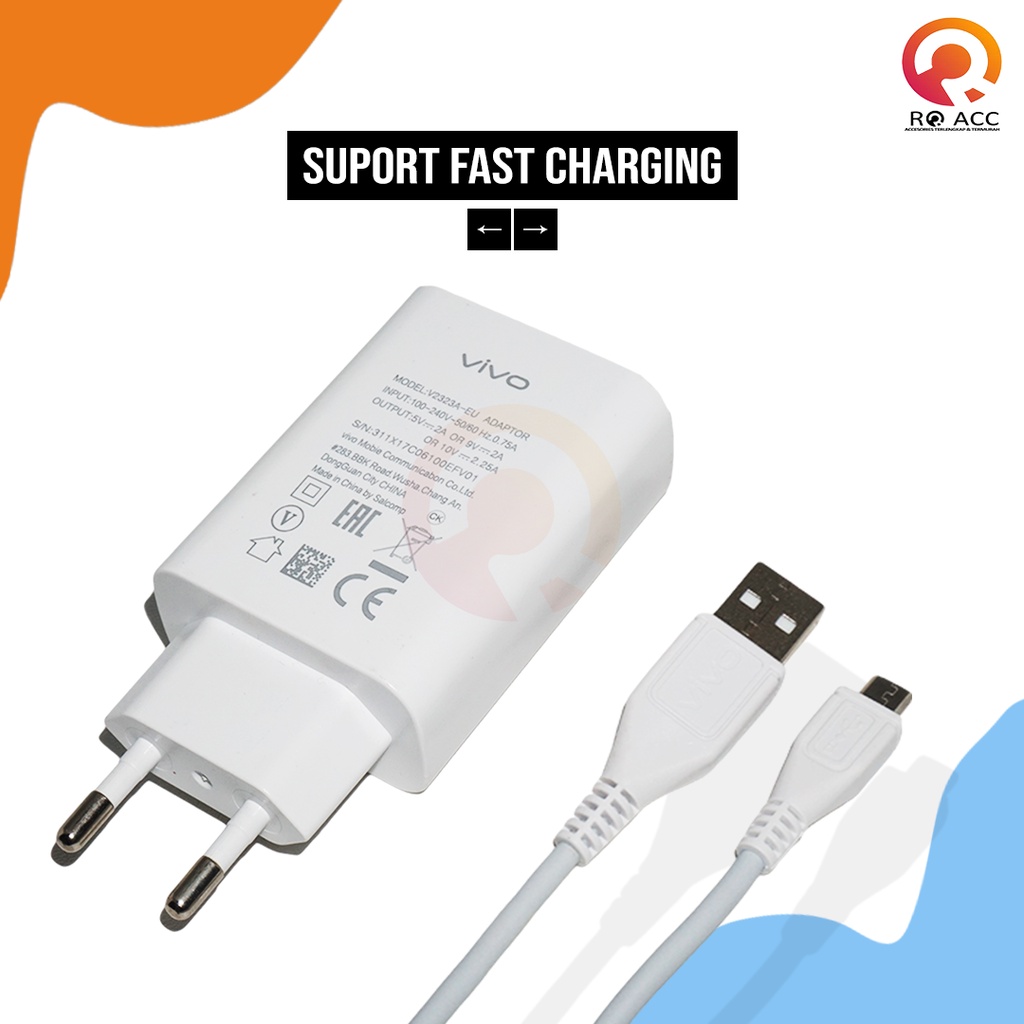 [RO ACC] V2323C-EU MICRO USB CHARGER VIVO ORIGINAL FAST CHARGING ALL TIPE HP