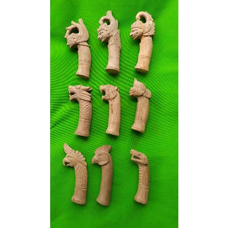 KERAJINAN UKIR Gagang bilah Handle hendel ukiran wayang cepot arjuna bima semar