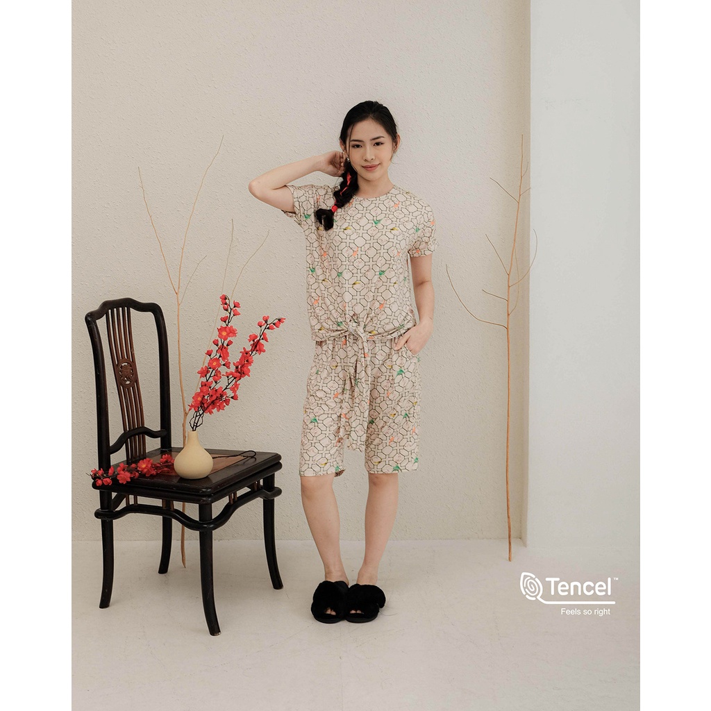 Cielyn - Flowy O-Neck - TENCEL™ Modal - Lunar Year - Piyama Wanita Dewasa Set