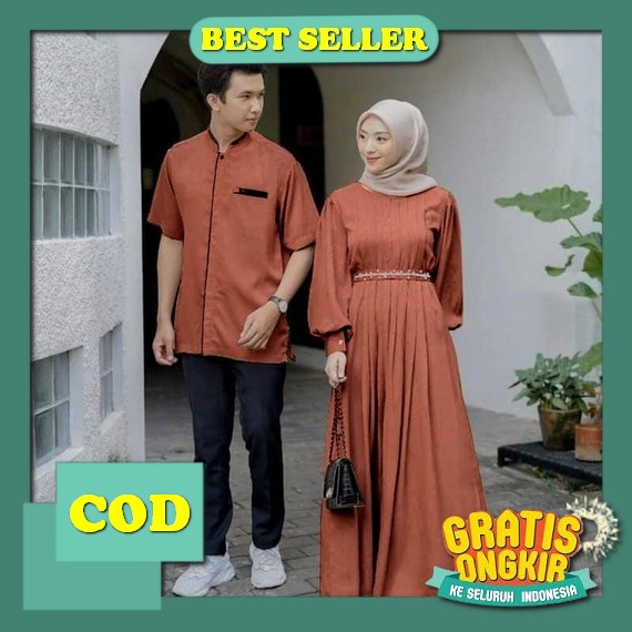 Sarimbit Keluarga Rauna 11 Khatulistiwa Biru - Couple Family Lebaran 2023 Baju Couple Pasangan Kekin