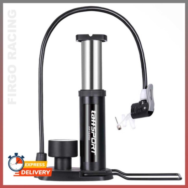 Promo Pompa Angin Ban Sepeda Dan Motor Portable BLACK Berkualitas