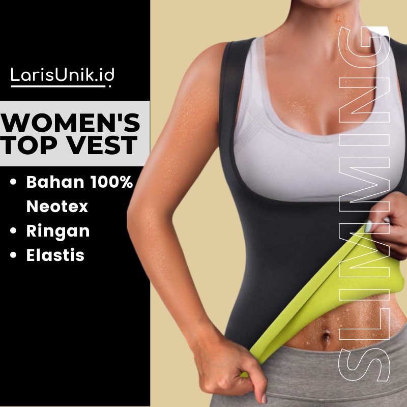 Korset Wanita Pelangsing Perut Baju Cami Hot Shapers Pengecil Perut Baju Olaharga Gym