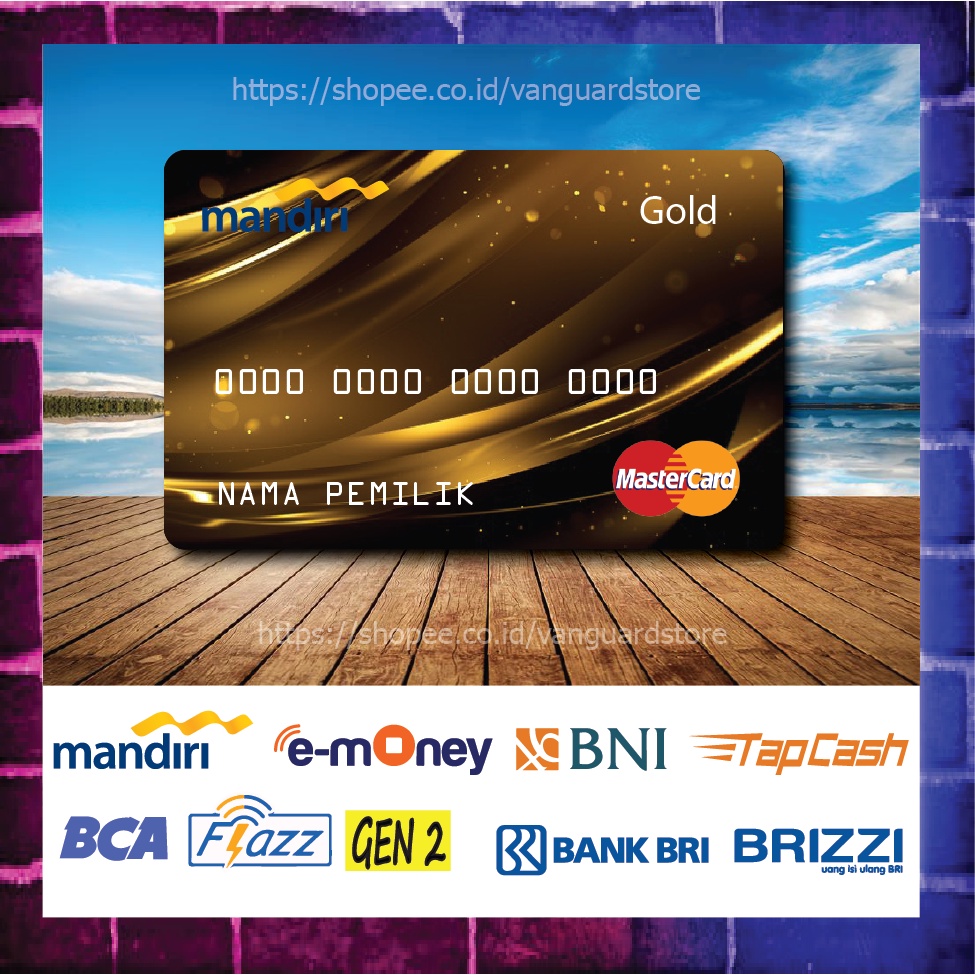 KARTU E MONEY E TOLL KARTU MANDIRI OLD CARD DEBIT CREDIT EMONEY MANDIRI FLAZZ BCA BNI TAPCASH BRIZZI BRI - 1 SISI