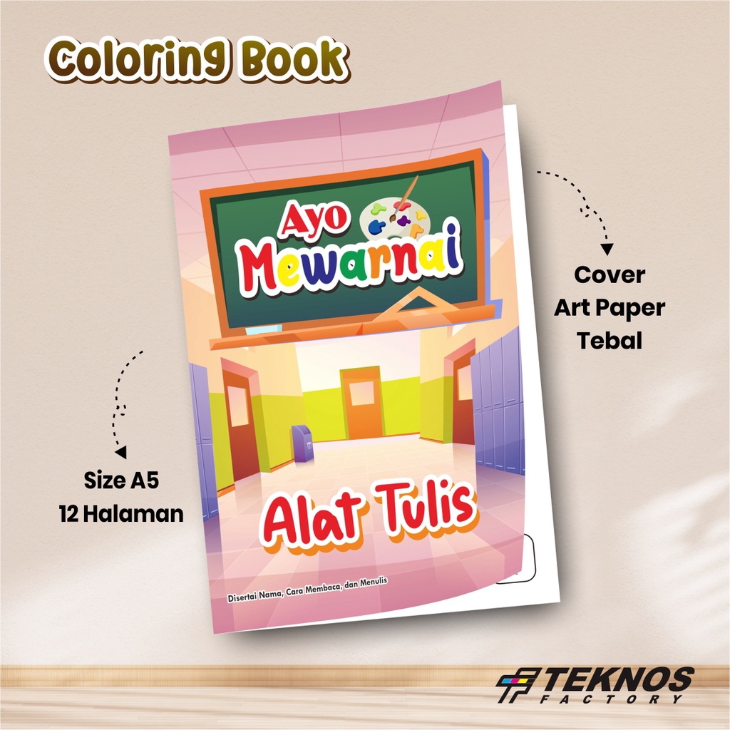 

BUKU EDUKASI MEWARNAI ALAT TULIS - BUKU ANAK - BUKU EDUKASI ANAK PAUD TK