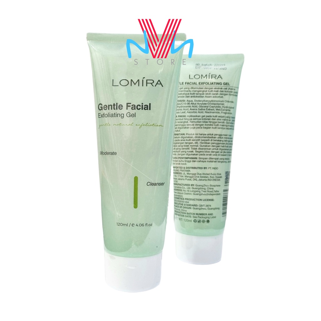 LOMIRA GENTLE FACIAL EXFOLIATING GEL - FACIAL GEL LOMIRA MURAH