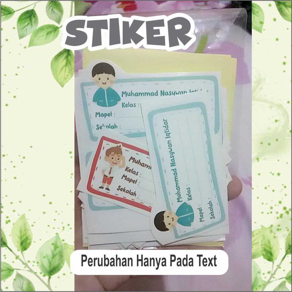 

STIKER MATA PELAJARAN ISI 40pcs Stiker Label Nama Stiker Nama Stiker Buku Sticker Label Label_Jaya