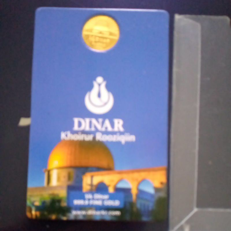koleksi koin masjid Al Aqsha 1/4 Dinar khorurur razikin 1.063 gram 24k 99.9