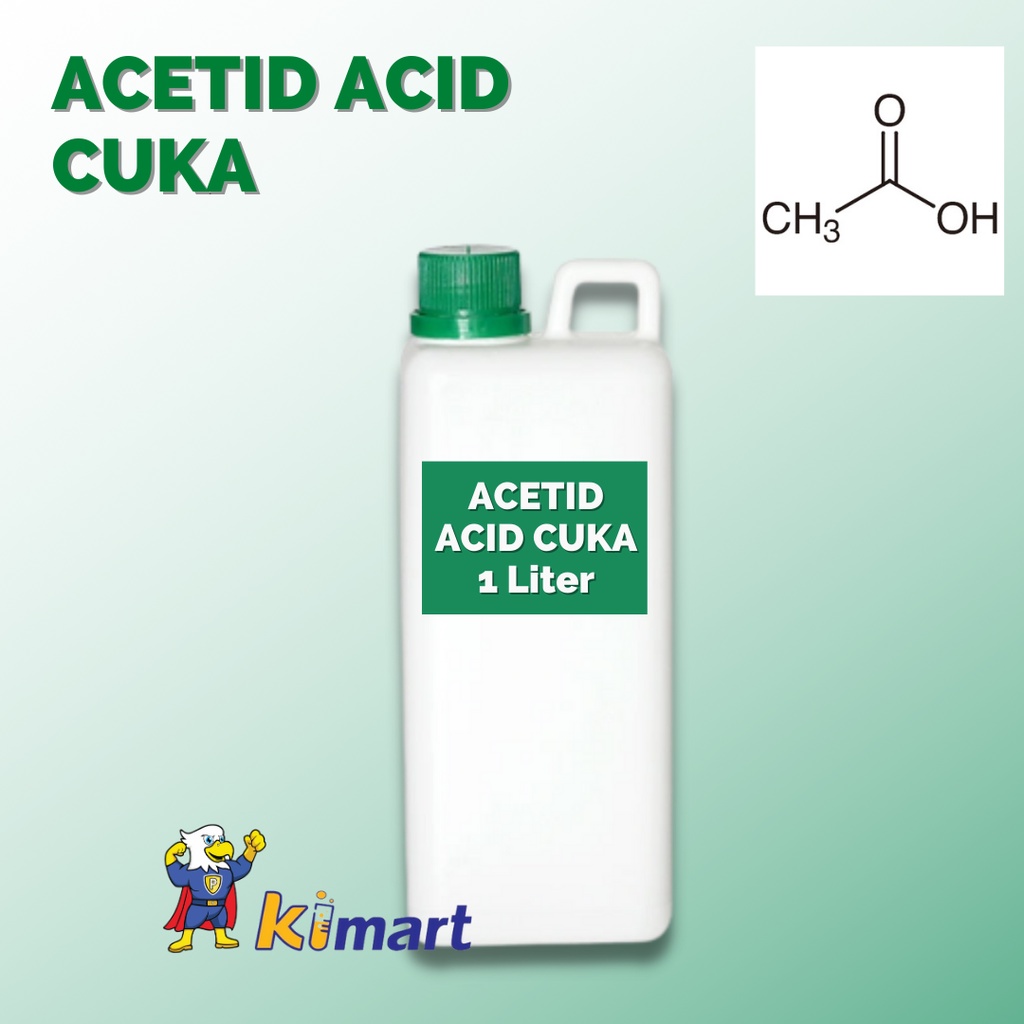 Jual Acetid Acid Cuka 1 Liter Biang Cuka Kimia Kemasan Acetid Acid Asam Asetat Asam Glasial 2654