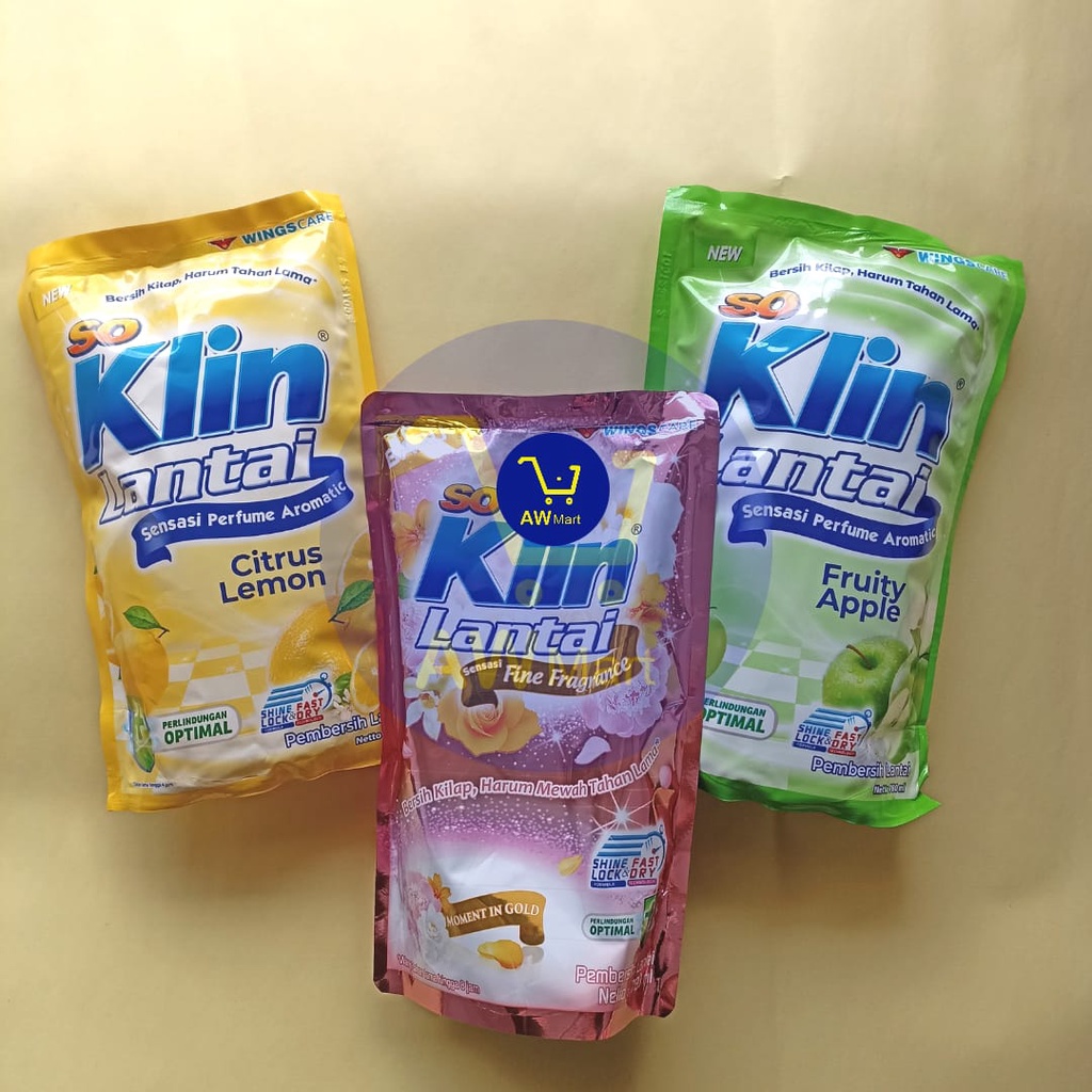 SO KLIN SOKLIN LANTAI 780ML RASA APEL DAN LEMON (DARI PABRIK LANGSUNG)