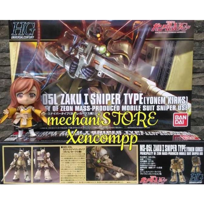 Hguc Hg Zaku I Sniper Type Yonem Kirks Bandai